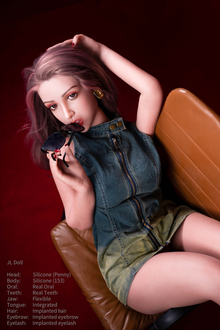 Penny-Jarliet Quality Full Silicone Sex Dolls Adult Toy Dolls with Open Oral Integrated Tongue Flexible Jaw