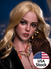 Mina 160cm-Jarliet Top Quality silicone head TPE body hybrid doll Sex Dolls Adult Toy Dolls with Open Oral Integrated Tongue Flexible Jaw