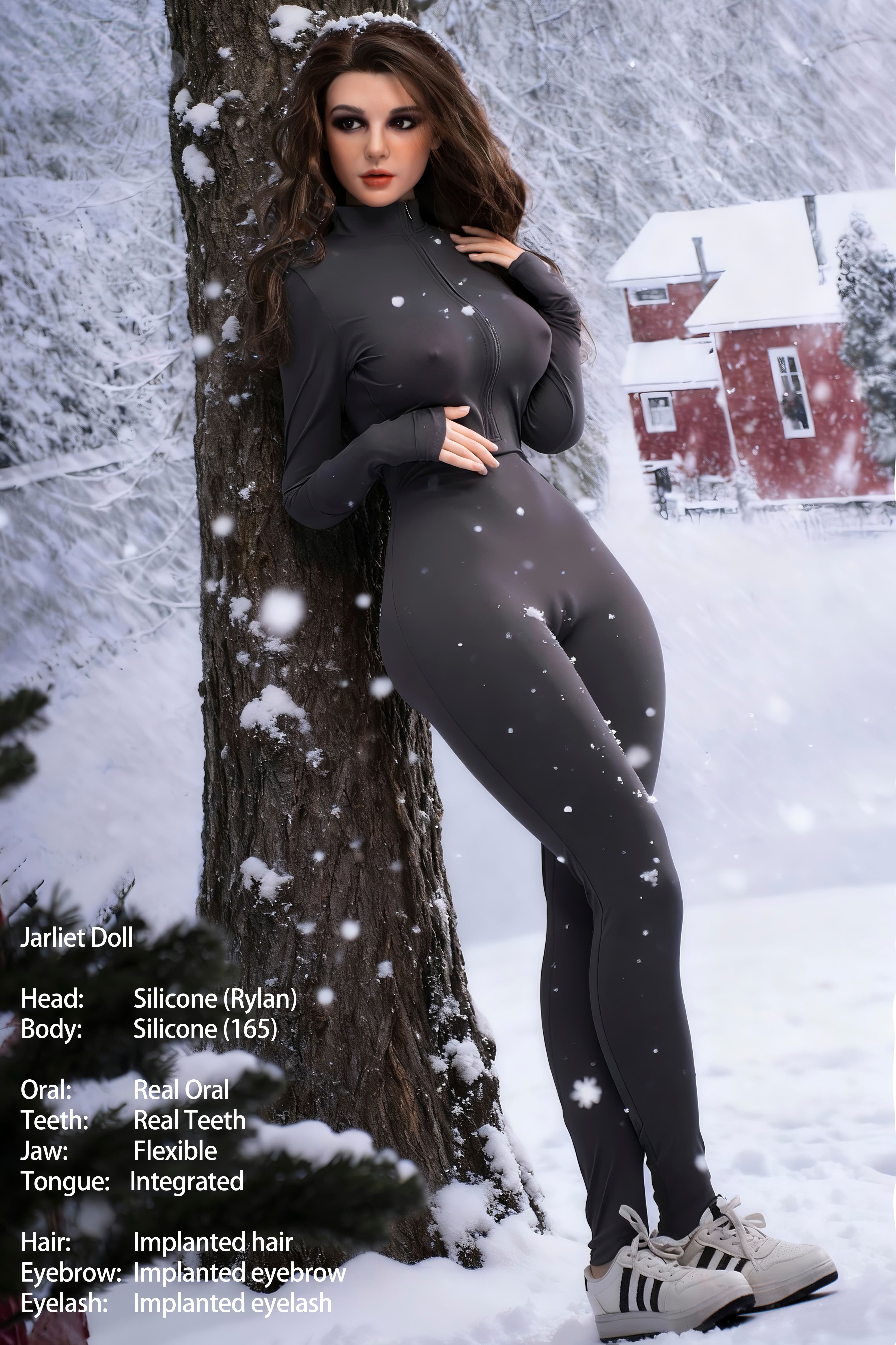 Rylan-Jarliet Quality Full Silicone Sex Dolls Adult Toy Dolls with Open Oral Integrated Tongue Flexible Jaw