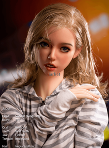 TongTong-Jarliet Quality Silicone Head TPE Body Hybrid Doll Sex Dolls Adult Toy Dolls with Open Oral Integrated Tongue Flexible Jaw