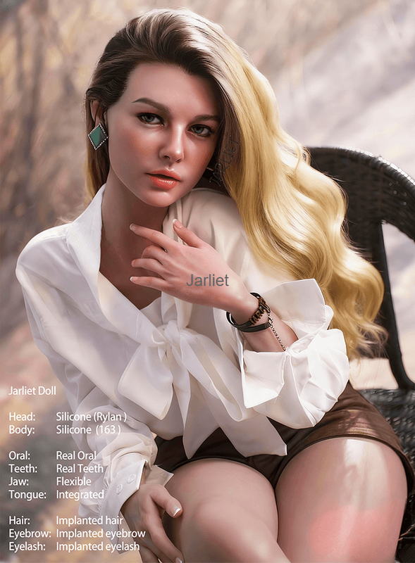 Rylan-Jarliet Quality Full Silicone Sex Dolls Adult Toy Dolls with Open Oral Integrated Tongue Flexible Jaw