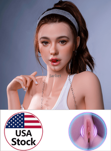 Eve 163cm-Jarliet Top Quality Full Silicone Sex Dolls Adult Toy Dolls with Open Oral Integrated Tongue Flexible Jaw