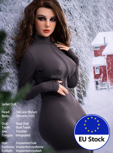 Rylan 165cm-Jarliet Top Quality Full Silicone Sex Dolls Adult Toy Dolls with Open Oral Integrated Tongue Flexible Jaw
