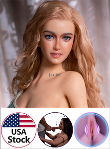 May 152cm-Jarliet Top Quality Full Silicone Sex Dolls Adult Toy Dolls with Open Oral Integrated Tongue Flexible Jaw