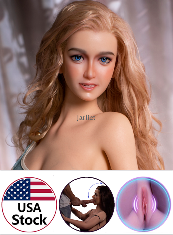May 152cm-Jarliet Top Quality Full Silicone Sex Dolls Adult Toy Dolls with Open Oral Integrated Tongue Flexible Jaw
