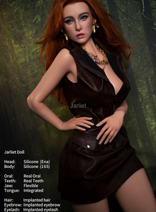 Ena 165cm-Jarliet Top Quality Full Silicone Sex Dolls Adult Toy Dolls with Open Oral Integrated Tongue Flexible Jaw