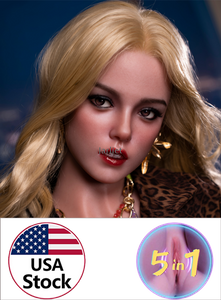 Mina 160cm-Jarliet Quality Full Silicone Sex Dolls Adult Toy Dolls with Open Oral Integrated Tongue Flexible Jaw