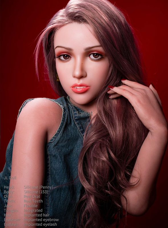 Penny-Jarliet Quality Full Silicone Sex Dolls Adult Toy Dolls with Open Oral Integrated Tongue Flexible Jaw