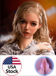 TongTong-Jarliet Quality Silicone Head TPE Body Hybrid Doll Sex Dolls Adult Toy Dolls with Open Oral Integrated Tongue Flexible Jaw