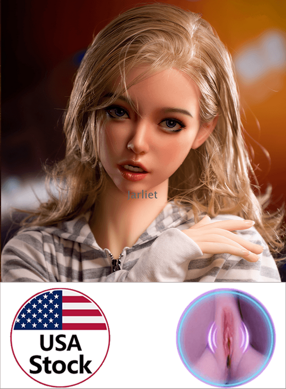 TongTong-Jarliet Quality Silicone Head TPE Body Hybrid Doll Sex Dolls Adult Toy Dolls with Open Oral Integrated Tongue Flexible Jaw